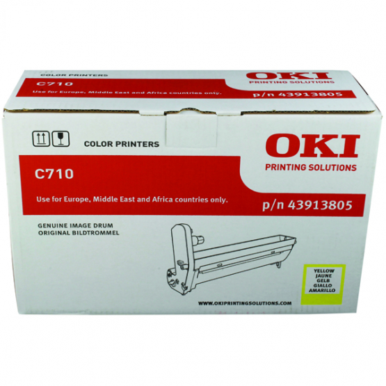 Oki C710 Yellow Original Imaging Drum (43913805) 